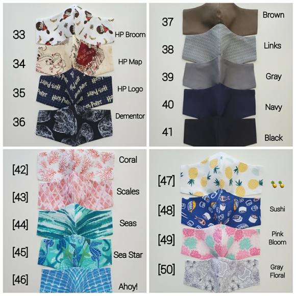 Handmade Fabric Face Mask - Picture 4 of 6